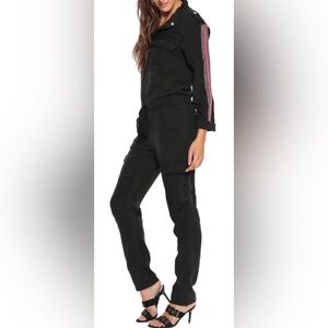 Da-Nang The Weekender Jumpsuit in the Caviar Black 100% silk XS